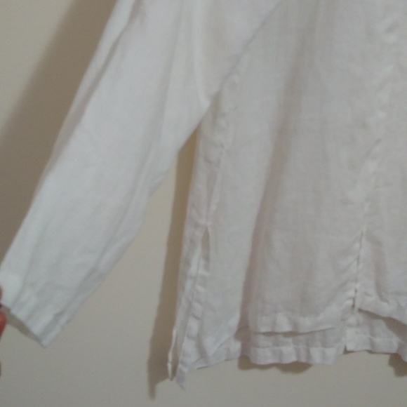 CTC Linens Raglan M Women Long Sleeve V-neck 100% Linen - Picture 4 of 9